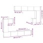 vidaXL TV-Wandschrank Schwarz Holzwerkstoff vidaXL TV-Wandschrank Schwarz Holzwerkstoff
