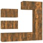 vidaXL 6-tlg. TV-Schrank-Set Räuchereiche Holzwerkstoff vidaXL 6-tlg. TV-Schrank-Set Räuchereiche Holzwerkstoff