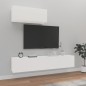 vidaXL 3-tlg. TV-Schrank-Set Weiß Holzwerkstoff vidaXL 3-tlg. TV-Schrank-Set Weiß Holzwerkstoff