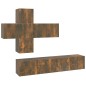 vidaXL 7-tlg. TV-Schrank-Set Räuchereiche Holzwerkstoff vidaXL 7-tlg. TV-Schrank-Set Räuchereiche Holzwerkstoff