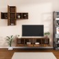 vidaXL 7-tlg. TV-Schrank-Set Räuchereiche Holzwerkstoff vidaXL 7-tlg. TV-Schrank-Set Räuchereiche Holzwerkstoff