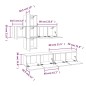 vidaXL 7-tlg. TV-Schrank-Set Räuchereiche Holzwerkstoff vidaXL 7-tlg. TV-Schrank-Set Räuchereiche Holzwerkstoff