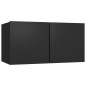 vidaXL 8-tlg. TV-Schrank-Set Schwarz Holzwerkstoff vidaXL 8-tlg. TV-Schrank-Set Schwarz Holzwerkstoff