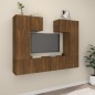 vidaXL 6-tlg. TV-Schrank-Set Braun Eichen-Optik Holzwerkstoff vidaXL 6-tlg. TV-Schrank-Set Braun Eichen-Optik Holzwerkstoff