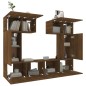 vidaXL 6-tlg. TV-Schrank-Set Braun Eichen-Optik Holzwerkstoff vidaXL 6-tlg. TV-Schrank-Set Braun Eichen-Optik Holzwerkstoff
