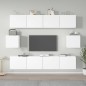 vidaXL 6-tlg. TV-Schrank-Set Weiß Holzwerkstoff vidaXL 6-tlg. TV-Schrank-Set Weiß Holzwerkstoff