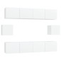 vidaXL 6-tlg. TV-Schrank-Set Weiß Holzwerkstoff vidaXL 6-tlg. TV-Schrank-Set Weiß Holzwerkstoff