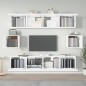 vidaXL 6-tlg. TV-Schrank-Set Weiß Holzwerkstoff vidaXL 6-tlg. TV-Schrank-Set Weiß Holzwerkstoff