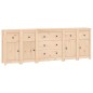 vidaXL Sideboard 230x35x80 cm Massivholz Kiefer vidaXL Sideboard 230x35x80 cm Massivholz Kiefer