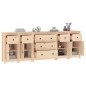 vidaXL Sideboard 230x35x80 cm Massivholz Kiefer vidaXL Sideboard 230x35x80 cm Massivholz Kiefer