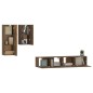 vidaXL 4-tlg. TV-Schrank-Set Räuchereiche Holzwerkstoff vidaXL 4-tlg. TV-Schrank-Set Räuchereiche Holzwerkstoff