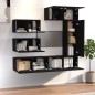 vidaXL 6-tlg. TV-Schrank-Set Schwarz Holzwerkstoff vidaXL 6-tlg. TV-Schrank-Set Schwarz Holzwerkstoff