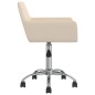 Esszimmerstühle 2 Stk. Drehbar Creme Stoff Esszimmerstühle 2 Stk. Drehbar Creme Stoff