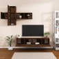vidaXL 7-tlg. TV-Schrank-Set Braun Eichen-Optik Holzwerkstoff vidaXL 7-tlg. TV-Schrank-Set Braun Eichen-Optik Holzwerkstoff