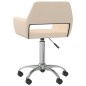 Esszimmerstühle 2 Stk. Drehbar Creme Stoff Esszimmerstühle 2 Stk. Drehbar Creme Stoff