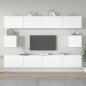 vidaXL 6-tlg. TV-Schrank-Set Weiß Holzwerkstoff vidaXL 6-tlg. TV-Schrank-Set Weiß Holzwerkstoff