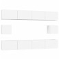 vidaXL 6-tlg. TV-Schrank-Set Weiß Holzwerkstoff vidaXL 6-tlg. TV-Schrank-Set Weiß Holzwerkstoff