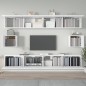 vidaXL 6-tlg. TV-Schrank-Set Weiß Holzwerkstoff vidaXL 6-tlg. TV-Schrank-Set Weiß Holzwerkstoff