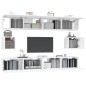 vidaXL 6-tlg. TV-Schrank-Set Weiß Holzwerkstoff vidaXL 6-tlg. TV-Schrank-Set Weiß Holzwerkstoff