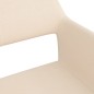 Esszimmerstühle 2 Stk. Drehbar Creme Stoff Esszimmerstühle 2 Stk. Drehbar Creme Stoff