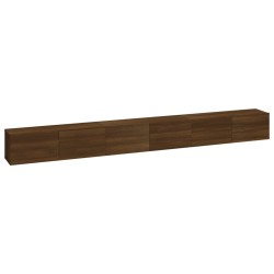 vidaXL 3-tlg. TV-Schrank-Set Braun Eichen-Optik Holzwerkstoff