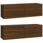 vidaXL 3-tlg. TV-Schrank-Set Braun Eichen-Optik Holzwerkstoff vidaXL 3-tlg. TV-Schrank-Set Braun Eichen-Optik Holzwerkstoff