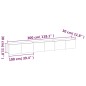 vidaXL 3-tlg. TV-Schrank-Set Braun Eichen-Optik Holzwerkstoff vidaXL 3-tlg. TV-Schrank-Set Braun Eichen-Optik Holzwerkstoff