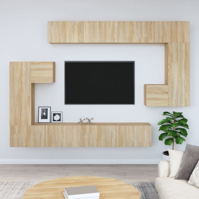 vidaXL TV-Wandschrank Sonoma-Eiche Holzwerkstoff vidaXL TV-Wandschrank Sonoma-Eiche Holzwerkstoff
