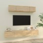 vidaXL 4-tlg. TV-Schrank-Set Sonoma-Eiche Holzwerkstoff vidaXL 4-tlg. TV-Schrank-Set Sonoma-Eiche Holzwerkstoff