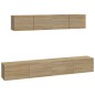 vidaXL 4-tlg. TV-Schrank-Set Sonoma-Eiche Holzwerkstoff vidaXL 4-tlg. TV-Schrank-Set Sonoma-Eiche Holzwerkstoff