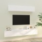 vidaXL 4-tlg. TV-Schrank-Set Weiß Holzwerkstoff vidaXL 4-tlg. TV-Schrank-Set Weiß Holzwerkstoff