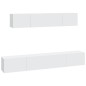 vidaXL 4-tlg. TV-Schrank-Set Weiß Holzwerkstoff vidaXL 4-tlg. TV-Schrank-Set Weiß Holzwerkstoff