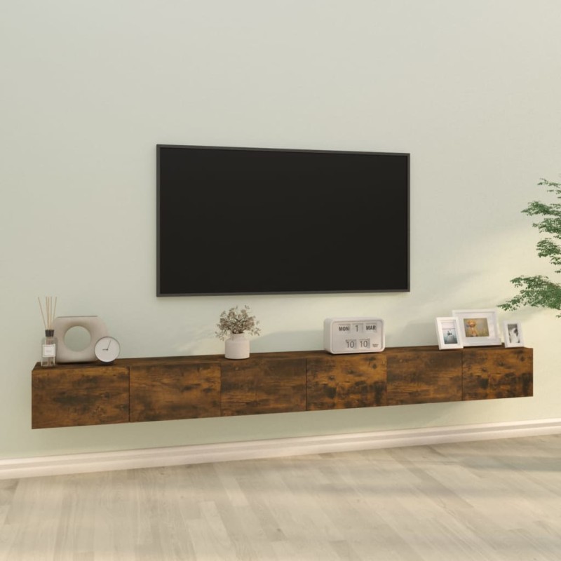 vidaXL 3-tlg. TV-Schrank-Set Räuchereiche Holzwerkstoff vidaXL 3-tlg. TV-Schrank-Set Räuchereiche Holzwerkstoff
