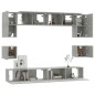 vidaXL 8-tlg. TV-Schrank-Set Betongrau Holzwerkstoff vidaXL 8-tlg. TV-Schrank-Set Betongrau Holzwerkstoff