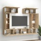 vidaXL 6-tlg. TV-Schrank-Set Sonoma-Eiche Holzwerkstoff vidaXL 6-tlg. TV-Schrank-Set Sonoma-Eiche Holzwerkstoff
