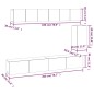 vidaXL 6-tlg. TV-Schrank-Set Grau Sonoma Holzwerkstoff vidaXL 6-tlg. TV-Schrank-Set Grau Sonoma Holzwerkstoff