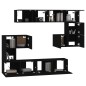 vidaXL TV-Wandschrank Schwarz Holzwerkstoff vidaXL TV-Wandschrank Schwarz Holzwerkstoff