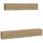 vidaXL 4-tlg. TV-Schrank-Set Sonoma-Eiche Holzwerkstoff vidaXL 4-tlg. TV-Schrank-Set Sonoma-Eiche Holzwerkstoff