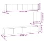 vidaXL 6-tlg. TV-Schrank-Set Weiß Holzwerkstoff vidaXL 6-tlg. TV-Schrank-Set Weiß Holzwerkstoff