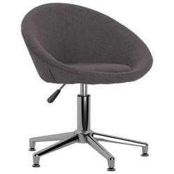 Esszimmerstühle 2 Stk. Drehbar Taupe Stoff