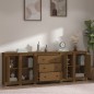 vidaXL Sideboard Honigbraun 230x35x80 cm Massivholz Kiefer vidaXL Sideboard Honigbraun 230x35x80 cm Massivholz Kiefer