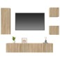 vidaXL 5-tlg. TV-Schrank-Set Sonoma-Eiche Holzwerkstoff vidaXL 5-tlg. TV-Schrank-Set Sonoma-Eiche Holzwerkstoff
