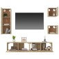 vidaXL 5-tlg. TV-Schrank-Set Sonoma-Eiche Holzwerkstoff vidaXL 5-tlg. TV-Schrank-Set Sonoma-Eiche Holzwerkstoff