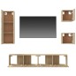 vidaXL 5-tlg. TV-Schrank-Set Sonoma-Eiche Holzwerkstoff vidaXL 5-tlg. TV-Schrank-Set Sonoma-Eiche Holzwerkstoff
