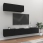 vidaXL 3-tlg. TV-Schrank-Set Schwarz Holzwerkstoff vidaXL 3-tlg. TV-Schrank-Set Schwarz Holzwerkstoff