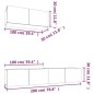 vidaXL 3-tlg. TV-Schrank-Set Schwarz Holzwerkstoff vidaXL 3-tlg. TV-Schrank-Set Schwarz Holzwerkstoff