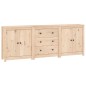 vidaXL Sideboard 210x35x80 cm Massivholz Kiefer vidaXL Sideboard 210x35x80 cm Massivholz Kiefer