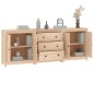 vidaXL Sideboard 210x35x80 cm Massivholz Kiefer vidaXL Sideboard 210x35x80 cm Massivholz Kiefer