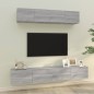 vidaXL 4-tlg. TV-Schrank-Set Grau Sonoma Holzwerkstoff vidaXL 4-tlg. TV-Schrank-Set Grau Sonoma Holzwerkstoff