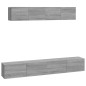vidaXL 4-tlg. TV-Schrank-Set Grau Sonoma Holzwerkstoff vidaXL 4-tlg. TV-Schrank-Set Grau Sonoma Holzwerkstoff